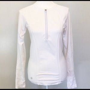 Athleta Tracker Top 1/2 zip long sleeve size S